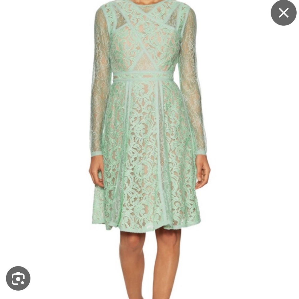 NWT BCBG MAXAZRIA OPALINE GREEN MALLORY DRESS